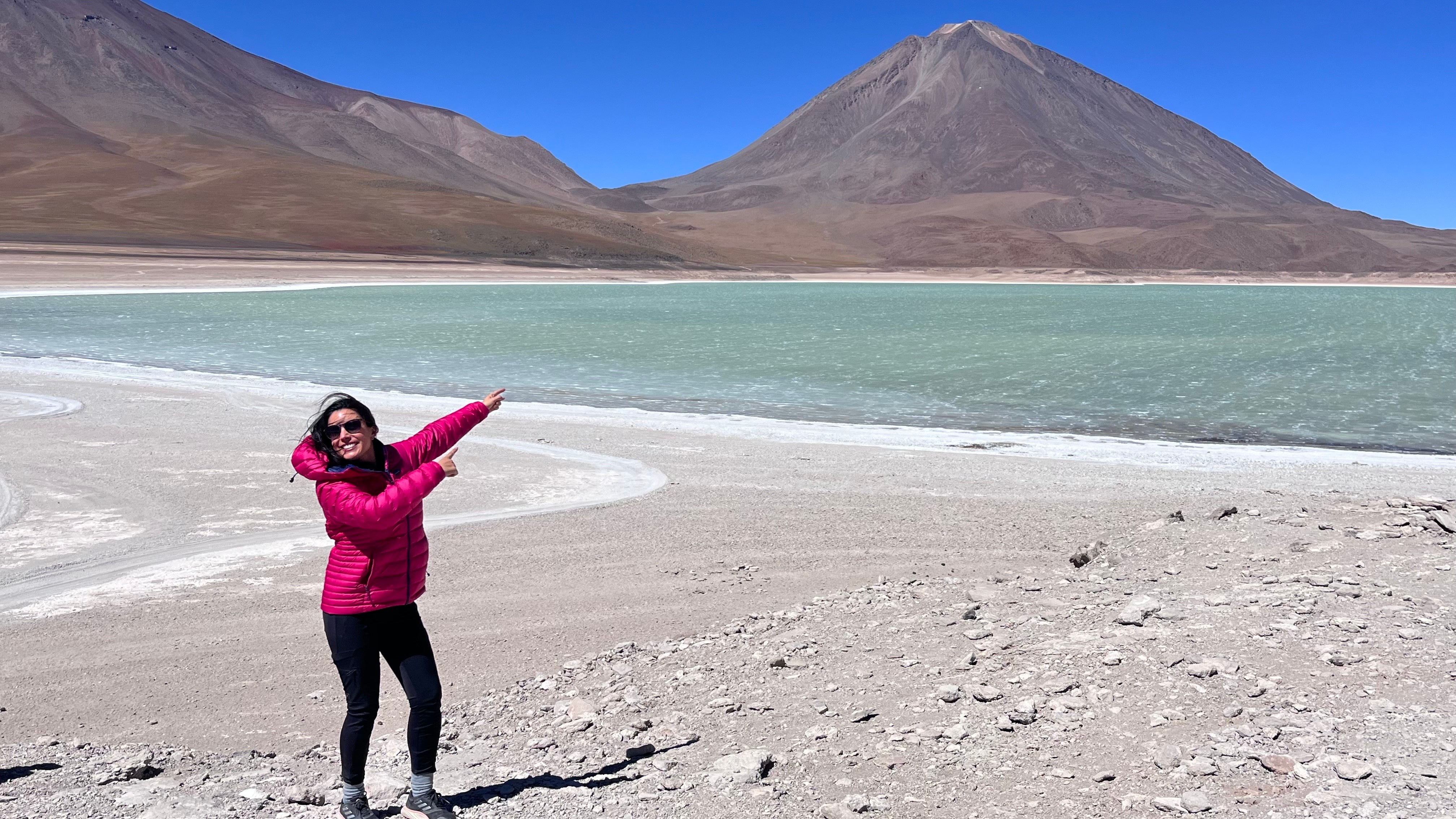 Laguna Verde and Licancabur Volcano