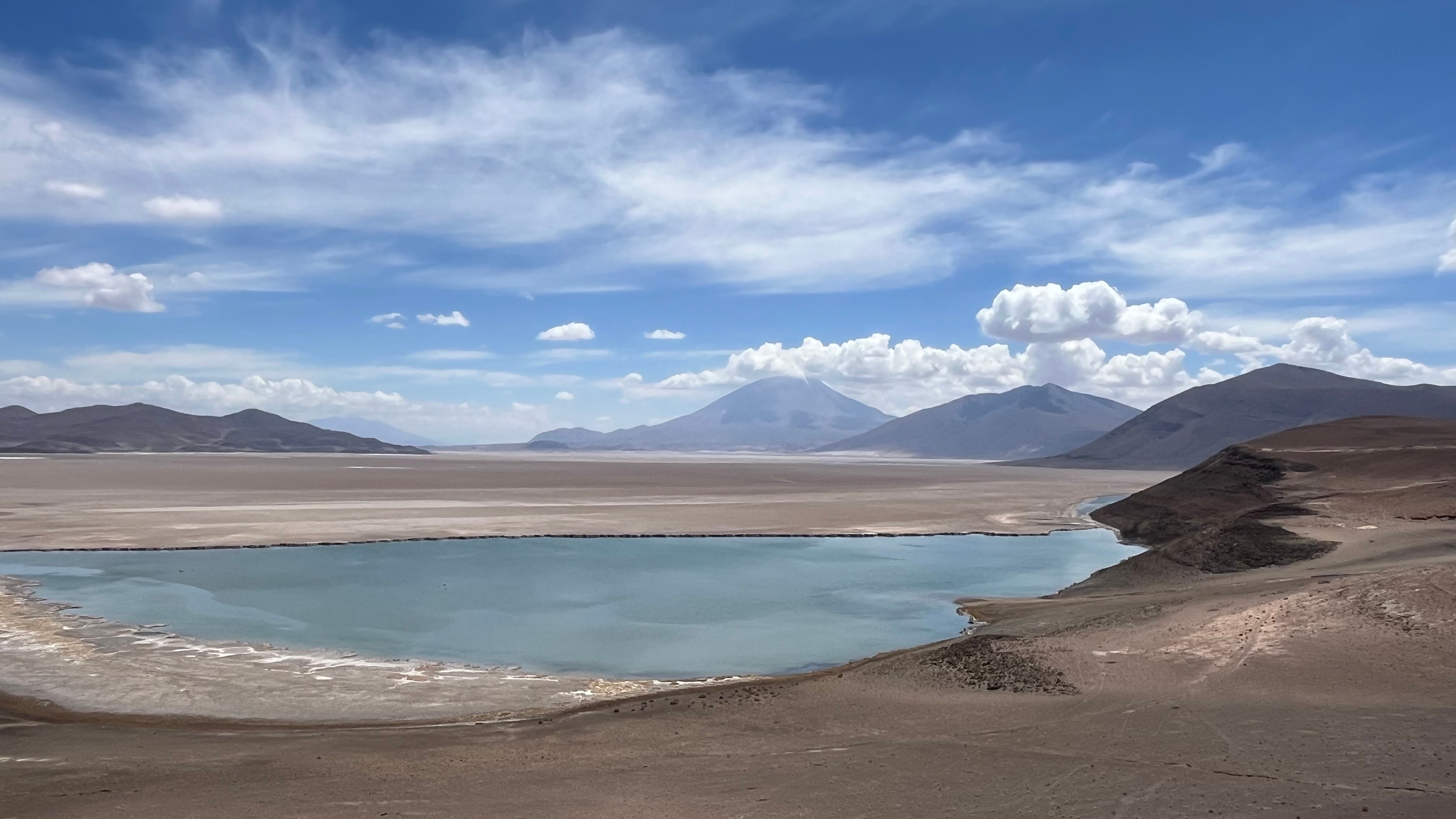 Laguna Verde in Carcote Salt Flat