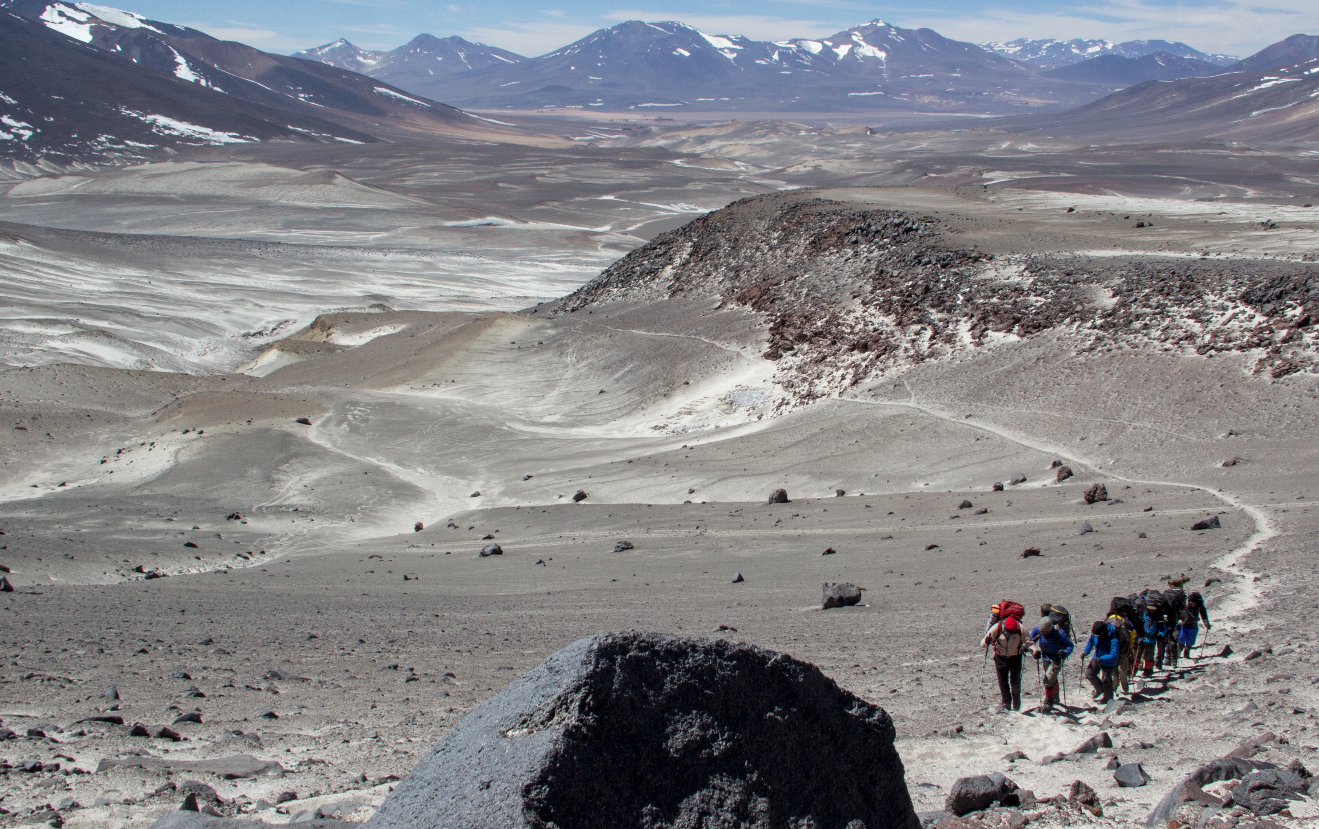 Chemin vers le camp d'altitude