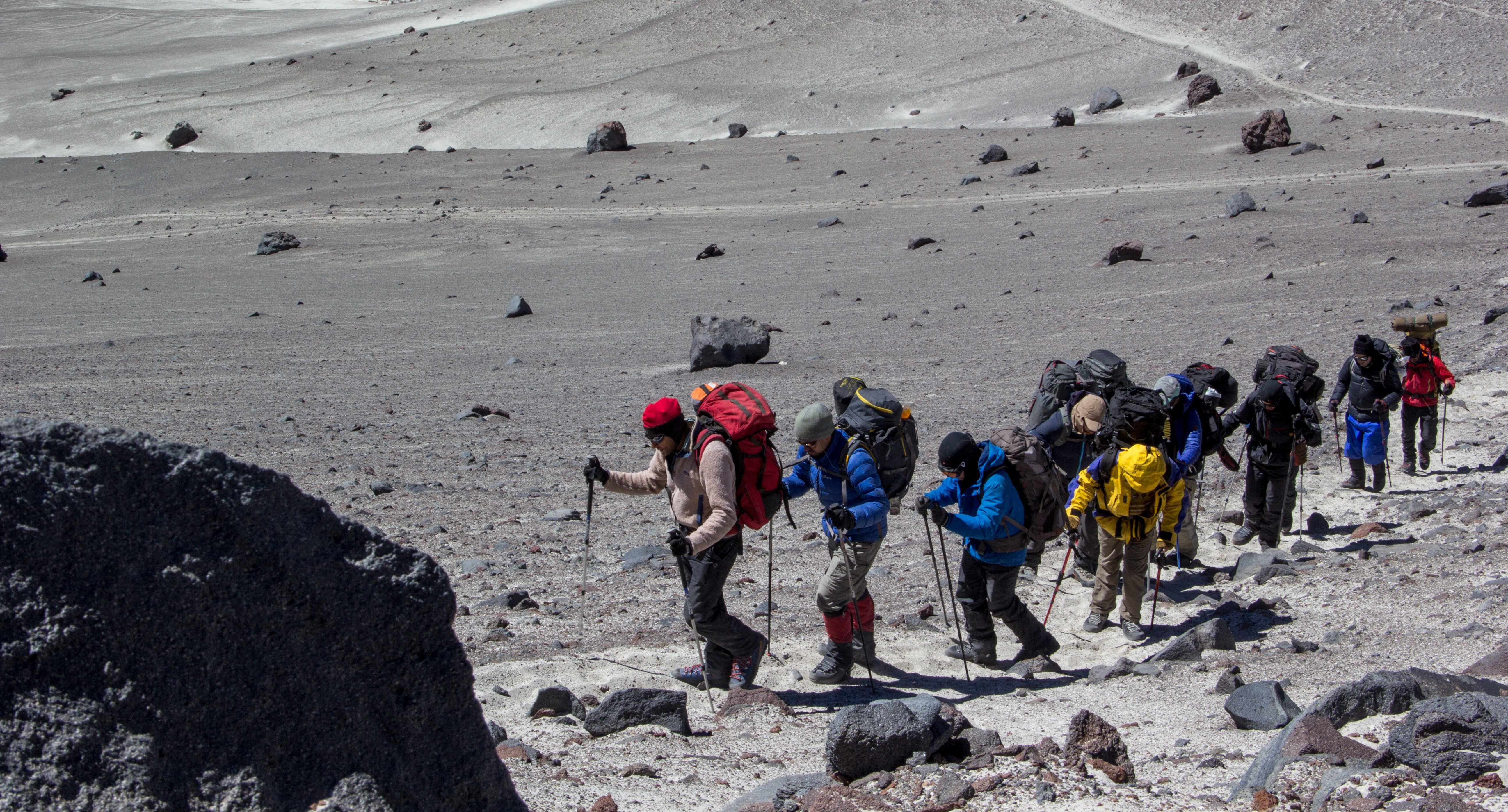 Vers le camp d'altitude